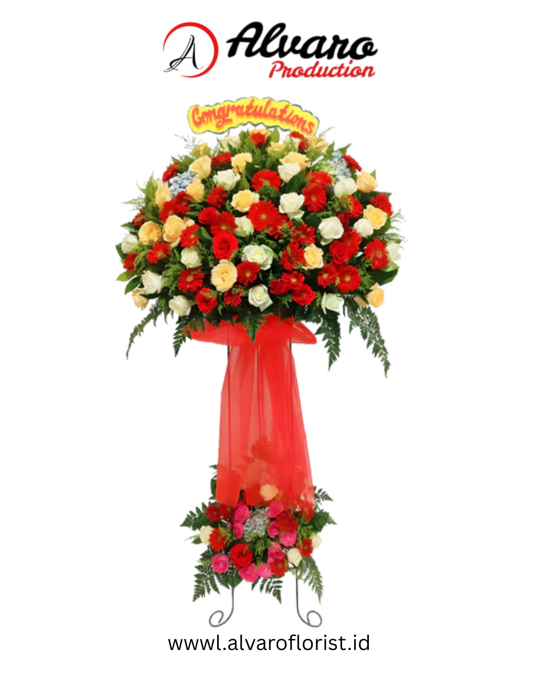 Standing Flower Best Wishes