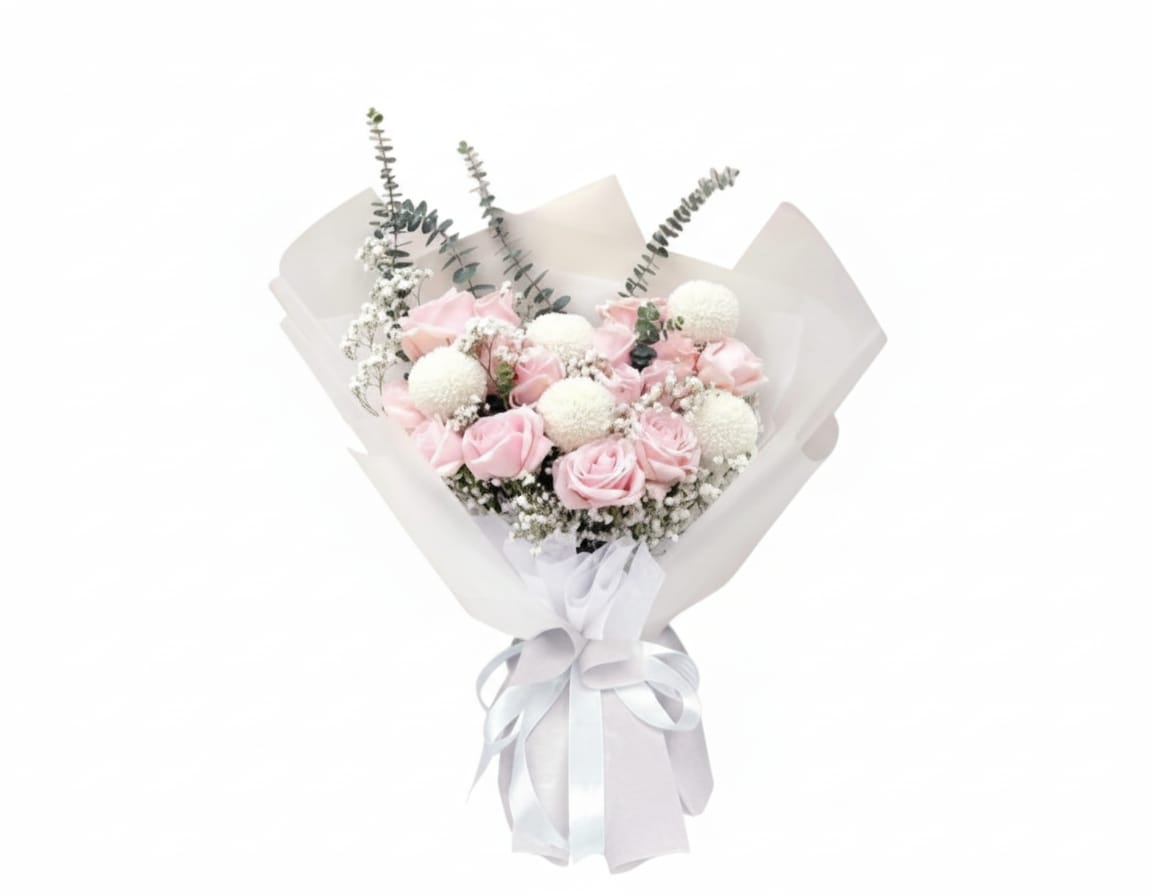 Hand Bouquet Soft Lavender Dream